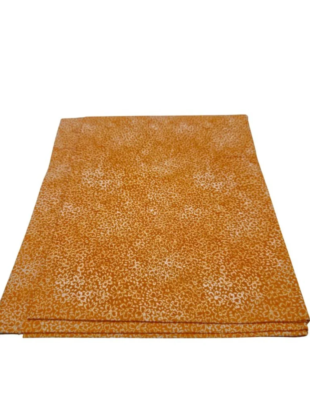 Jo-Ann Fabric Keepsake Calico Orange Floral Calico Cotton Washed Fabric 2 Yards